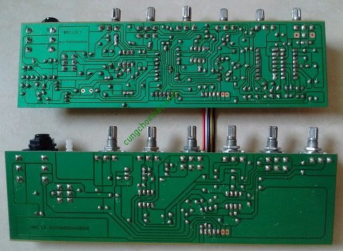 Bo Mic LX ampli karaoke gia đình mặt dưới