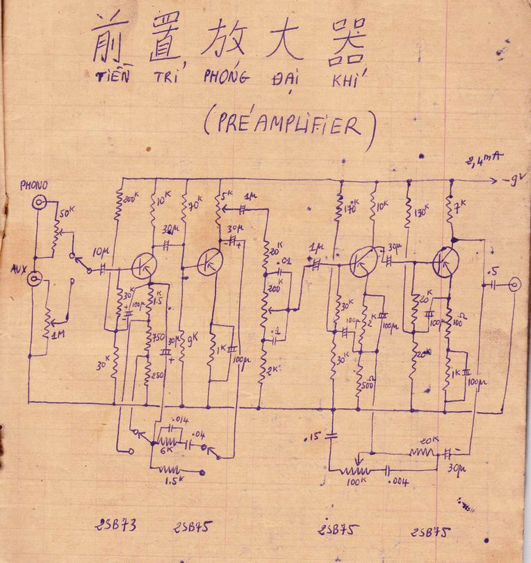 Mạch Pre bằng trans