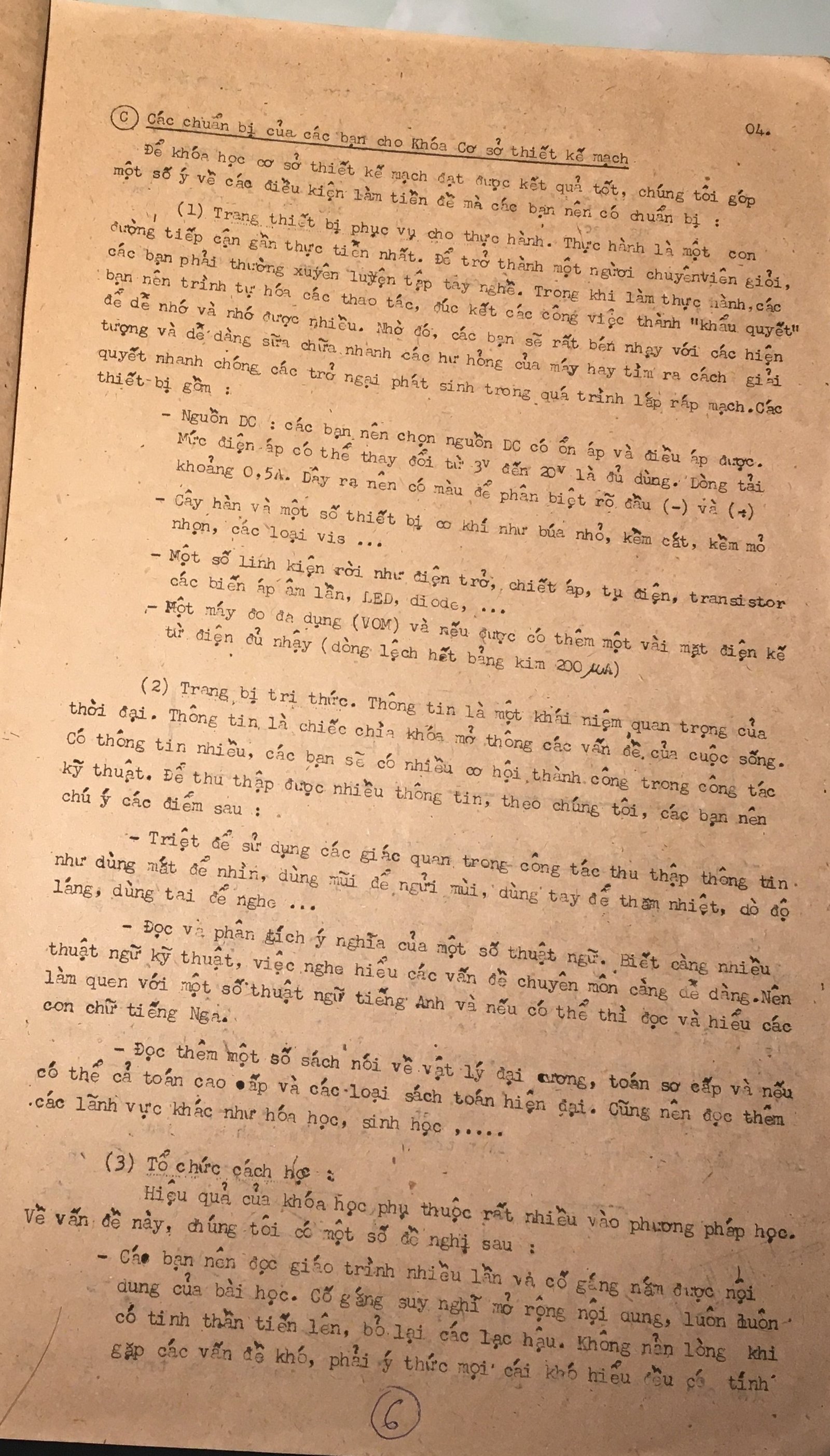 Cơ sở thiết kế mạch - bài 6