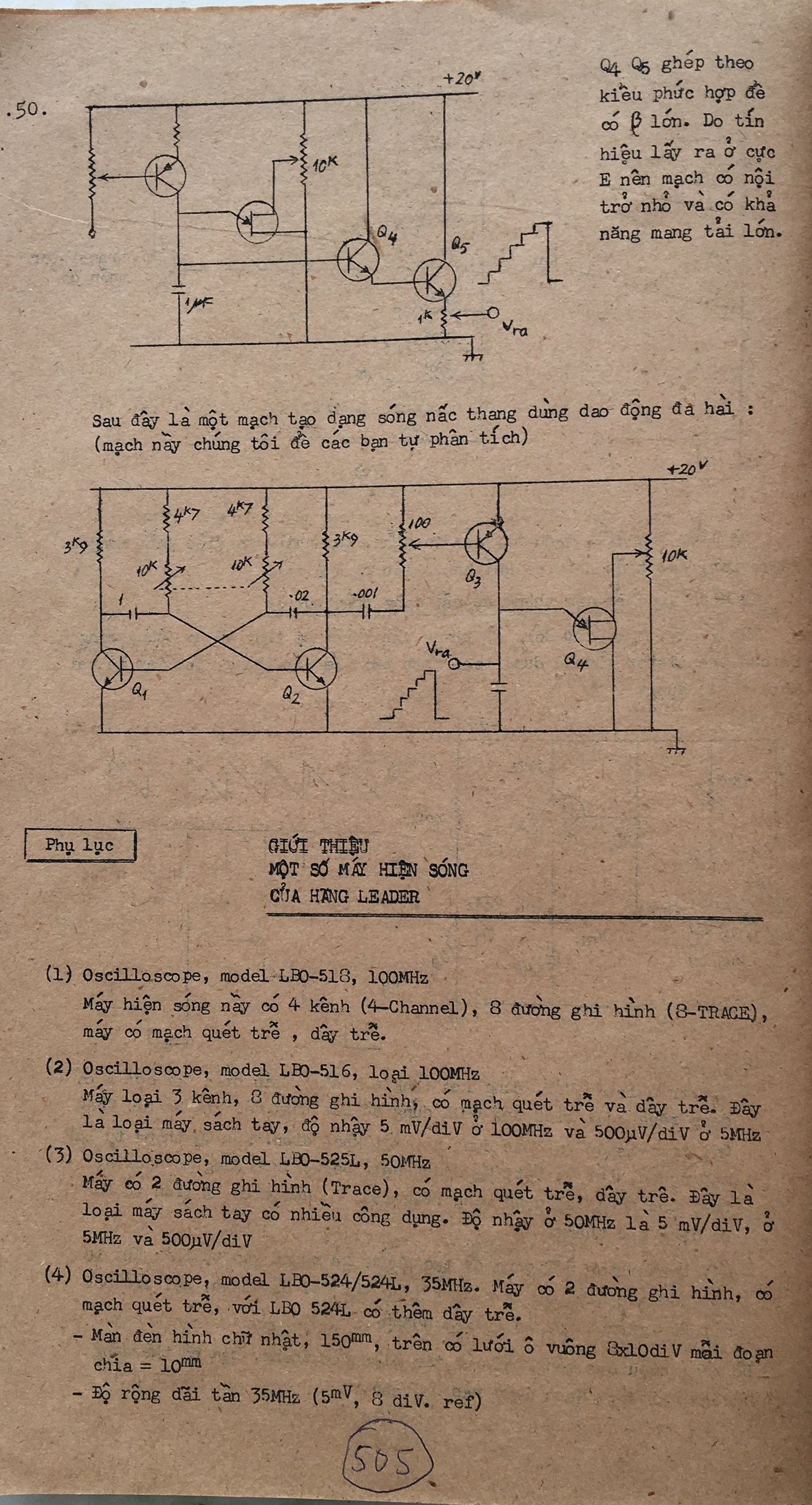 Cơ sở thiết kế mạch - bài 505
