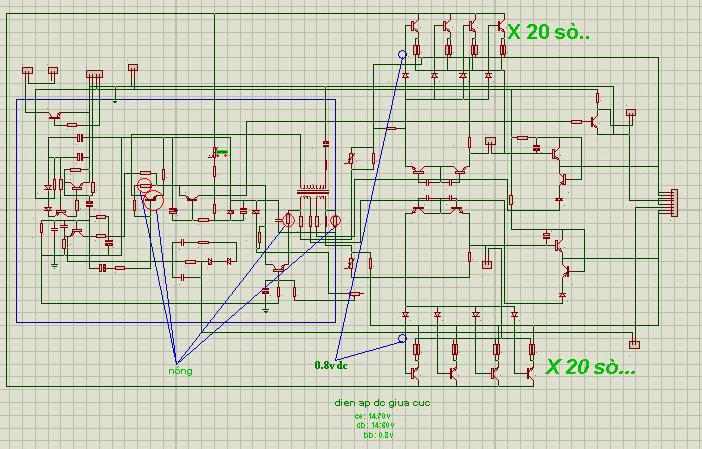 có bác nào giúp e amply 40so bị nóng với ạ.