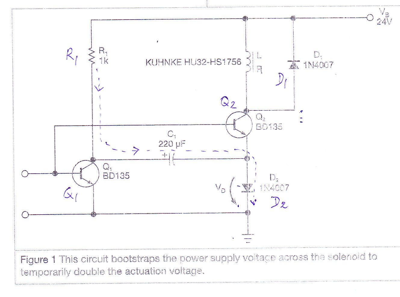 Mạch tăng áp tạm thời (boostrap) cho relay