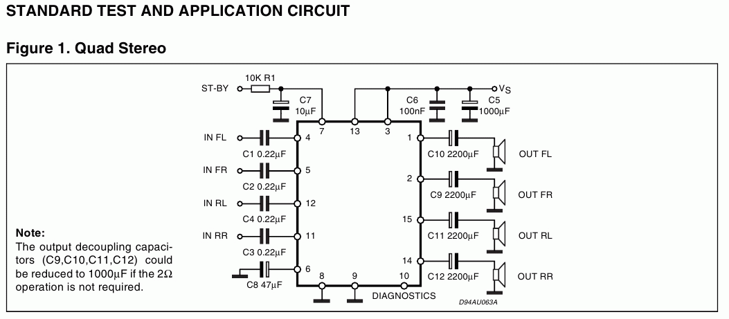 Nhờ giúp đõ khuếch đại công suất TDA 7379