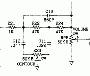 Mạch Contour trên ampli