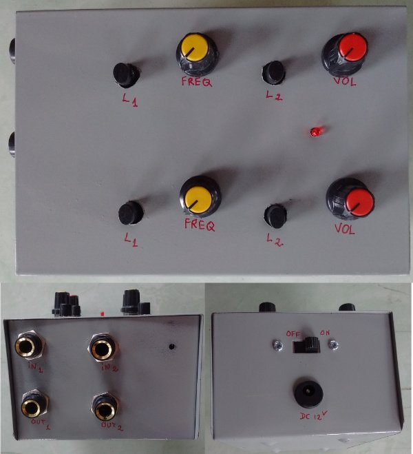 Hộp chống hú cho 2 microphone