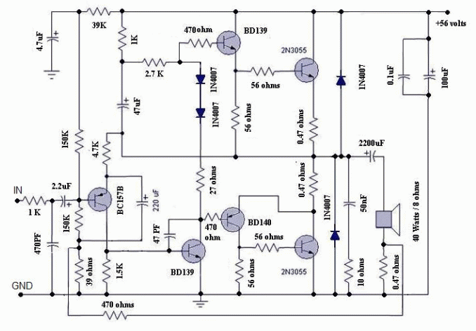 Giúp phân tích mạch khuếch đại công suất