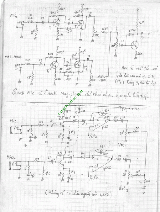 Một số mạch khuyếch đại sơ bộ