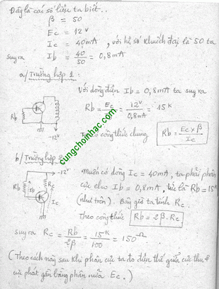 Lý giải về phân cực transistor