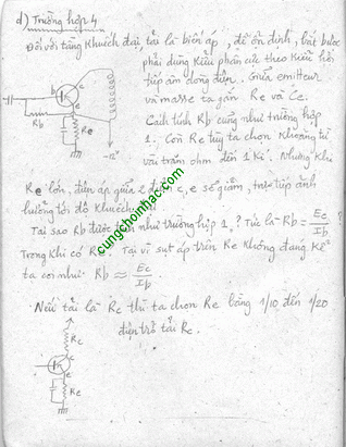 Lý giải về phân cực transistor