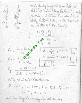 Lý giải về phân cực transistor