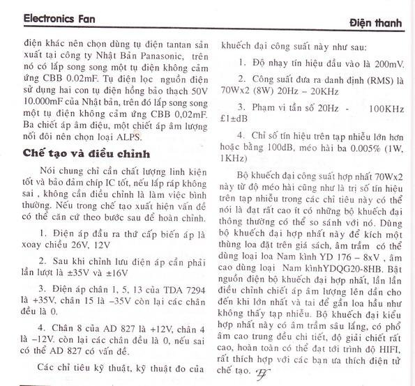 Khuếch đại CS chất lượng cao 70Wx2