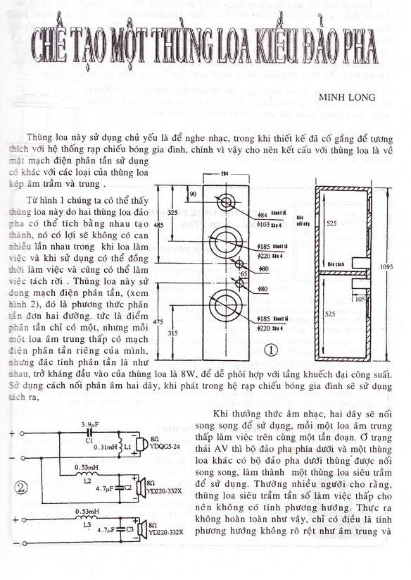 Chế tạo thùng loa kiểu đảo pha