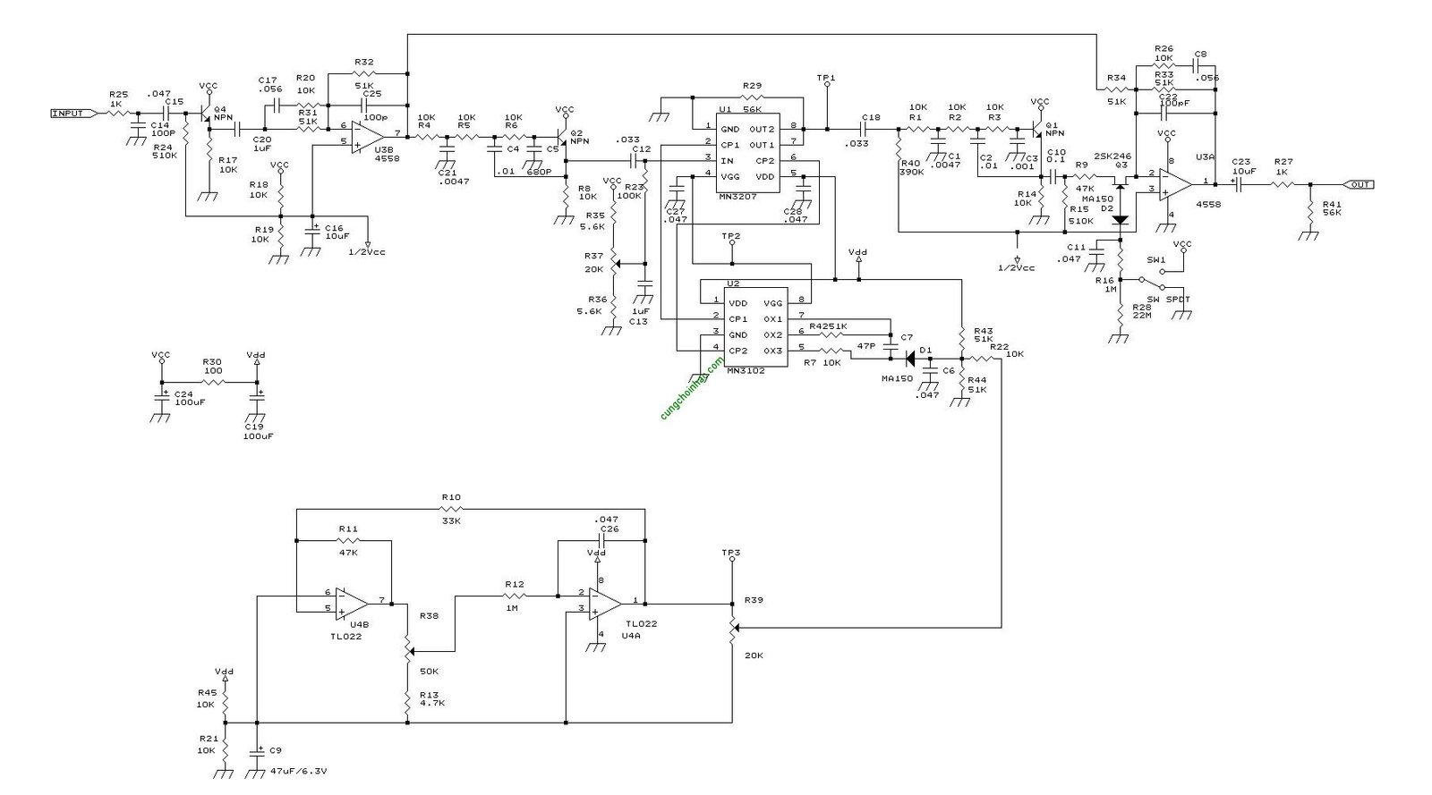 Mạch chorus 3102/3207