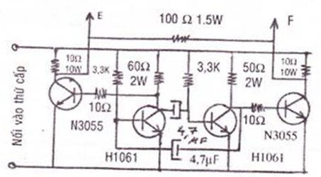 Biến thế hạ áp một chiều có cách ly cao áp