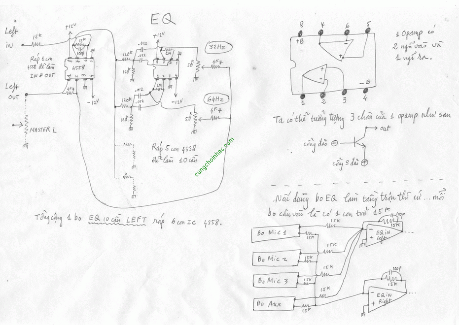 Cách ráp mạch EQ