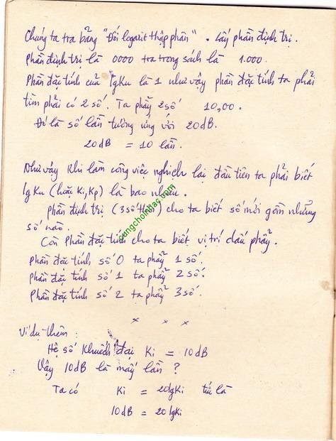 Decibel, Lôgarit thập phân