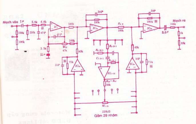 Mạch EQ 29 cần