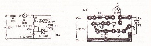 Dùng Triac điều chỉnh điện áp