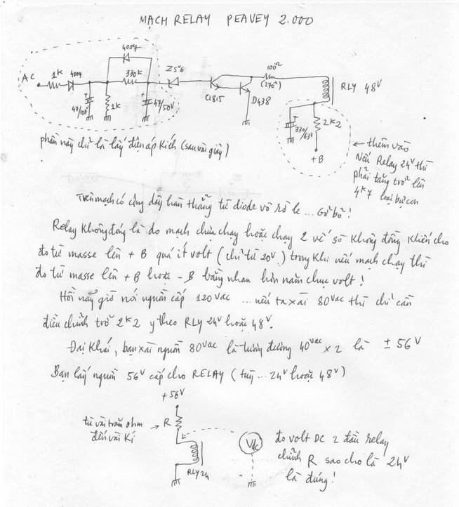 Mạch Công Suất Peavey2000