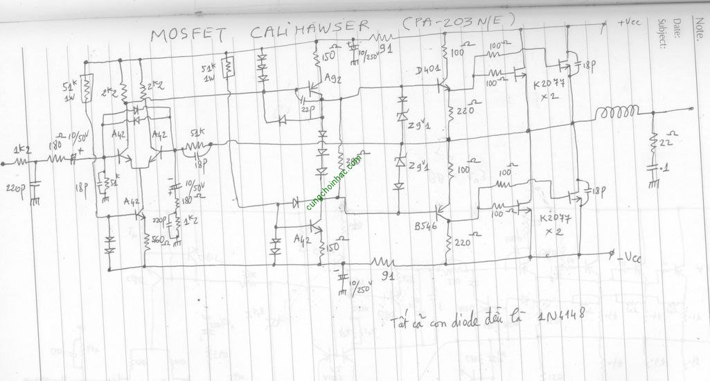 Mạch công suất CaliHawser